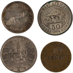 World Mixed Lots 1808-1944 East Africa Etc. (4 Pieces)