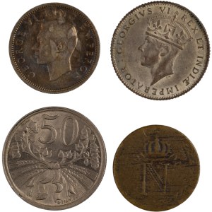 World Mixed Lots 1808-1944 East Africa Etc. (4 Pieces)