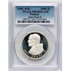 Poland 1982 MW Silver 1000 Złotych John Paul II - Proof Strike