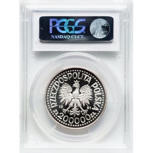 Poland 1991 MW Silver 200000 Złotych Próba John Paul II