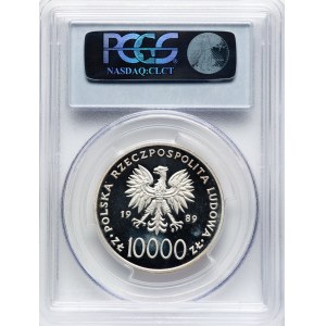Poland 1989 Silver 10000 Złotych John Paul II - Kratka