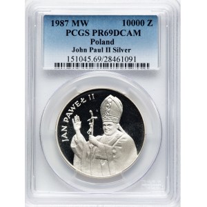 Poland 1987 MW Silver 10000 Złotych John Paul II