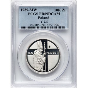 Poland 1989 MW Silver 10000 Złotych John Paul II
