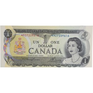 Banconota da 1 dollaro del 1973 della Banca del Canada – Errore di taglio nella versione sostitutiva BC-46aA