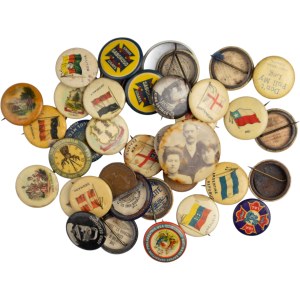 World Mixed Lot Pins in Wooden Box