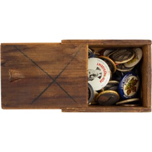 World Mixed Lot Pins in Wooden Box