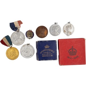 Great Britain Royalty Medals or Medallions (9 Pieces)
