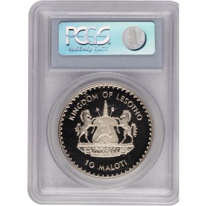 Lesotho 1988 Silver 10 Maloti Pope John Paul II Papal Visit
