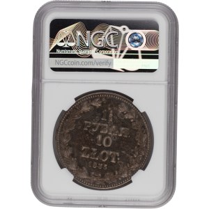 Poland 1836 MW Silver 10 Złotych 1½ Rouble