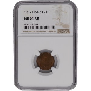 Poland 1937 Danzig 1 Pfennig