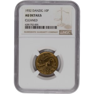 Poland 1932 Danzig 10 Pfennig Cod Fish