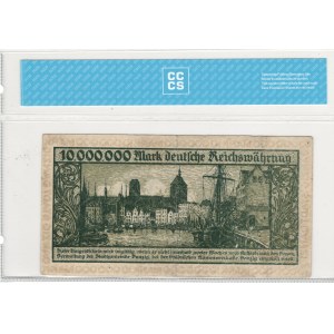 Polonia, Danzica, 1923, 10.000.000 di marchi, senza serie