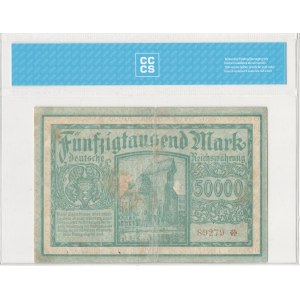Poland Danzig 1923 50000 Mark - 5 Numbers with ❊