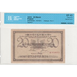 Polonia 1919, 20 Marek - Serie H