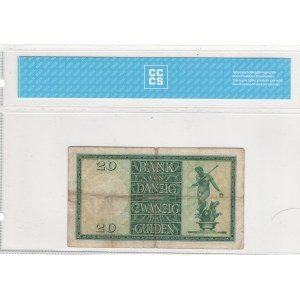 Polonia, Danzica, 1937, 20 gulden - Serie K/A