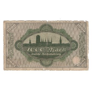 Poland Danzig 1923 1000 Mark