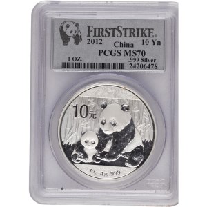 China 2012 10 Yuan 1 oz Silver Panda