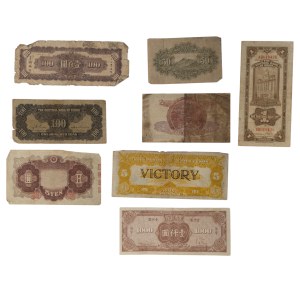 Lotto di banconote giapponesi (8 pezzi)