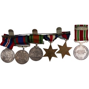 Canada WWII Navy & Ontario Provincial Police Medal Group