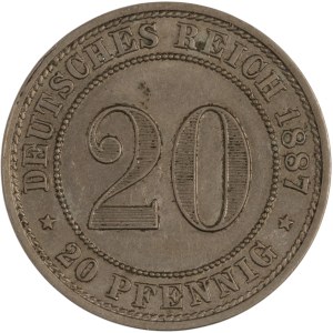 Germany 1887 A 20 Pfennig