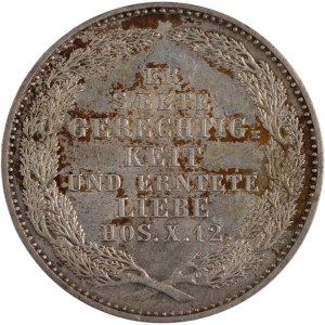 Germany 1854 F Saxony-Albertine Silver 1/3 Thaler