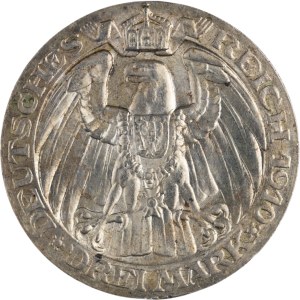 Germany 1910 A Prussia Silver 3 Mark University of Berlin
