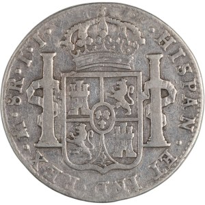 Mexico 1821 Mo JJ Silver 8 Reales