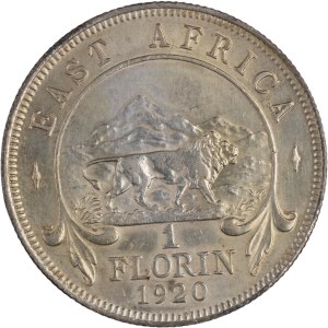 East Africa 1920 Silver 1 Florin