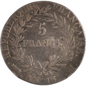 France 1804 AN 13 M Silver 5 Francs