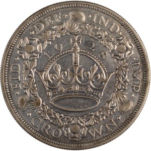 Great Britain 1928 Silver Crown Low Mintage