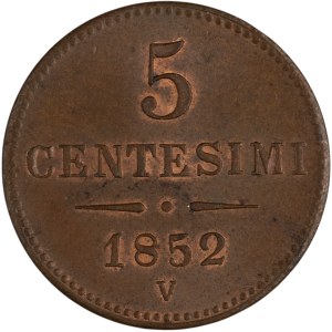 Italy 1852 V 5 Centesimi