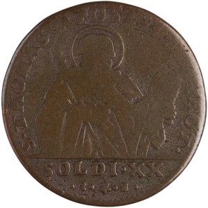 Italy 1795 DG Parma 20 Soldi