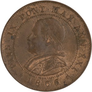 Italy 1866 R Year XXI Papal States 2 Soldi
