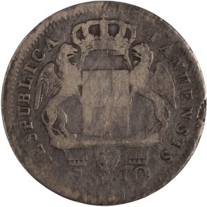 Italy 1814 Genoa 10 Soldi