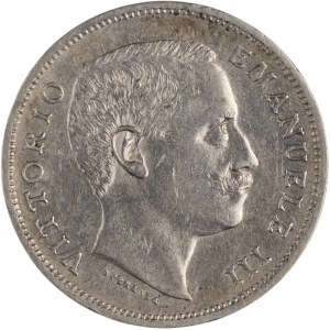 Itálie 1901, stříbrná 1 lira