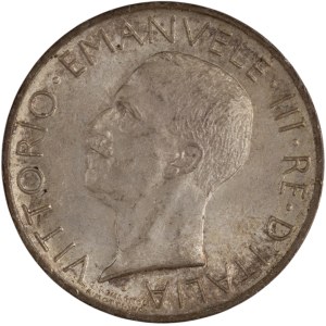 Italy 1926 Silver 5 Lire