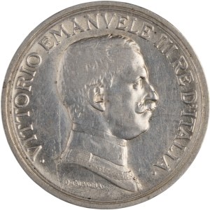 Italy 1908 Silver 2 Lire