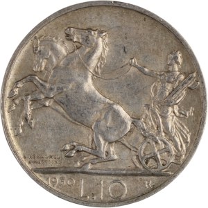 Italy 1930 Silver 10 Lire