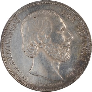 Netherlands 1874 Silver 2 1/2 Gulden
