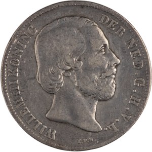 Holandia 1866, srebrny 1 gulden – lepsza data