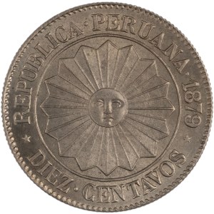 Peru 1879 10 Centavos