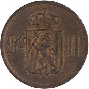Norway 1884 2 Ore