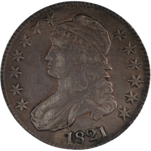 United States 1821 50 Cents Capped Bust Half Dollar