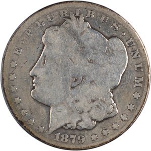 United States 1879 CC/CC Morgan Dollar Capped Die