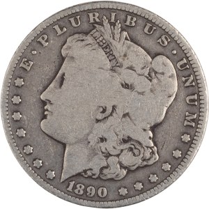 Spojené státy americké, Morganův dolar z roku 1890-CC