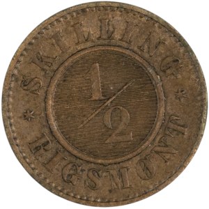 Denmark 1857 1/2 Skilling