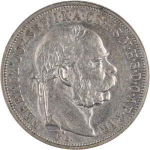 Hungary 1908 Silver 5 Korona
