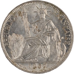 French Indo-China 1937 Silver 20 Cents