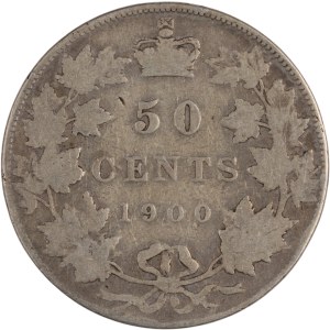 Canada 1900 Silver 50 Cents