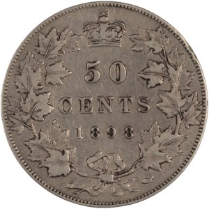 Canada 1898 Silver 50 Cents